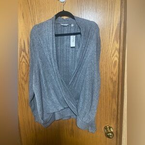 Long-Sleeve Wrap sweater top